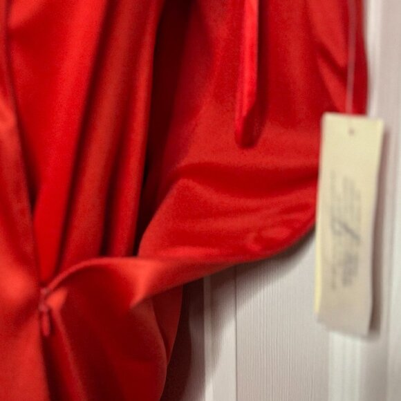 Eliza J one shoulder she red dress size 12 - Picture 4 of 10